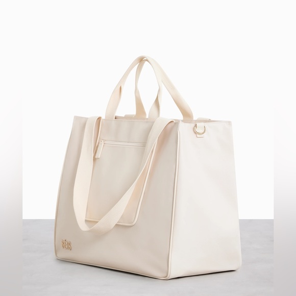 BEIS The East To West Tote Bag Beige - Picture 2 of 14